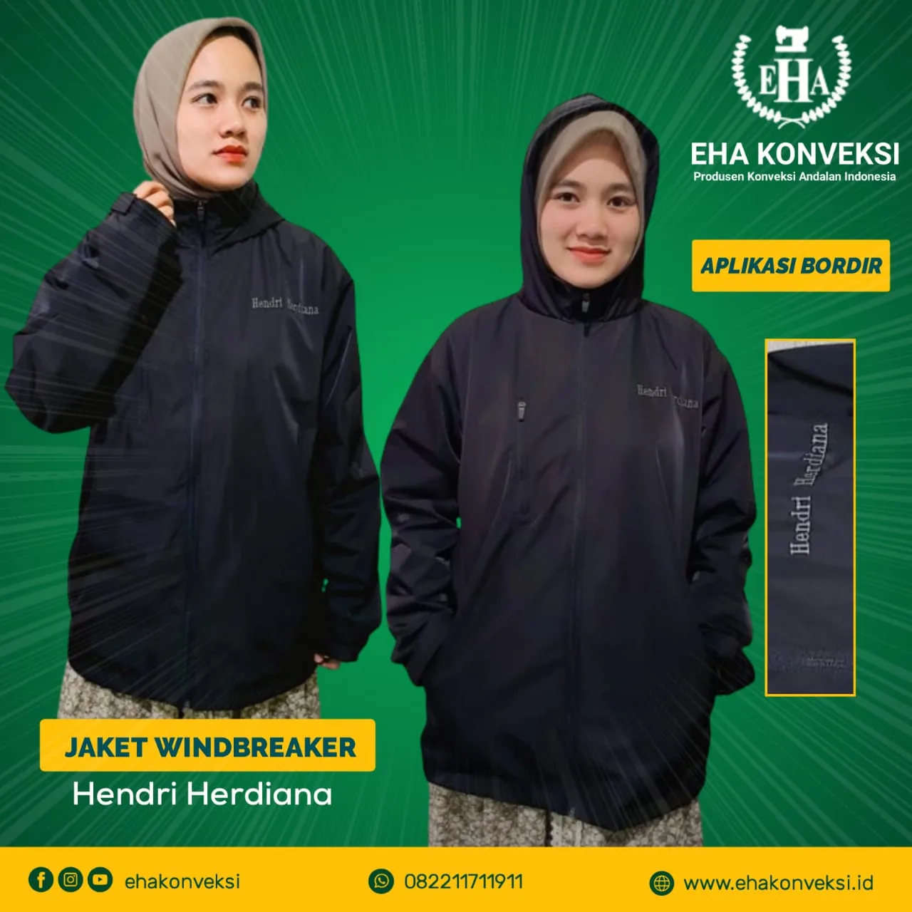 Jaket Windbreaker - Konveksi Jaket - Konveksi Hoodie