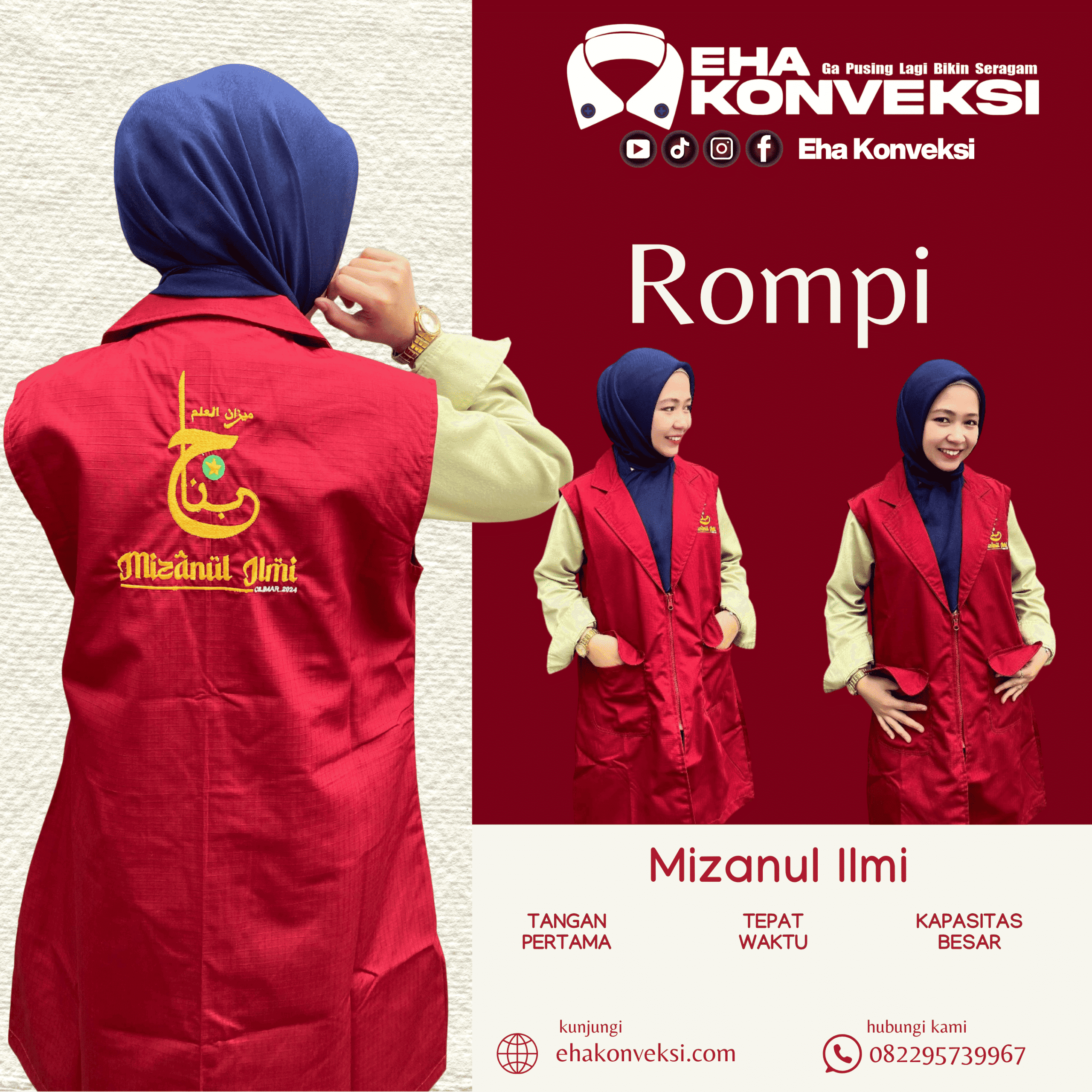 vendor konveksi rompi