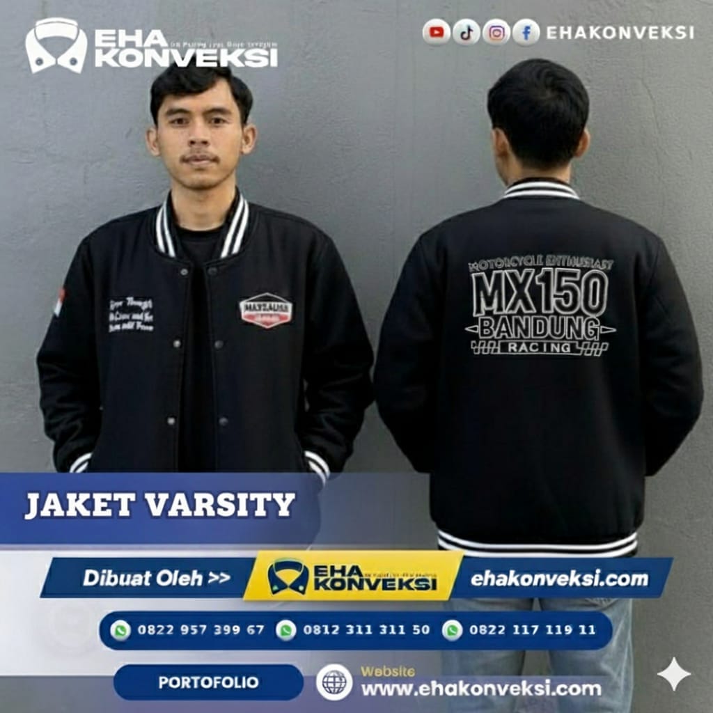 Konveksi Jaket Bandung - Jaket Varsity - Jaket Custom - Bikin Jaket Varsity