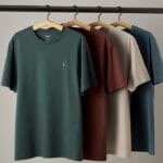 man and woman plan one colour t shirt