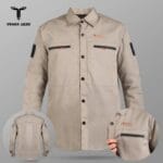 Kemeja Tactikal Pria lapangan zipper atasan