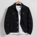 Men Flap Pocket Denim Jacket Without Tee