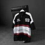 Slatra Rise Again93 Baskılı Polo Yaka Oversize Forma Tshirt Ürün kodu_S1817 749_99₺