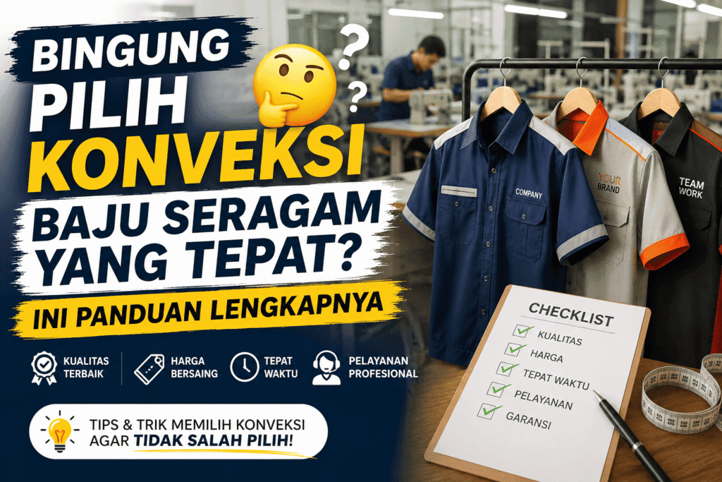 Konveksi Baju Seragam - Tips Memilih Vendor Baju Seragam Kerja