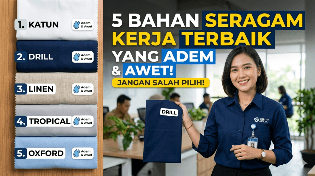 Jenis Jenis Bahan Kain Seragam Kerja - Konveksi Seragam