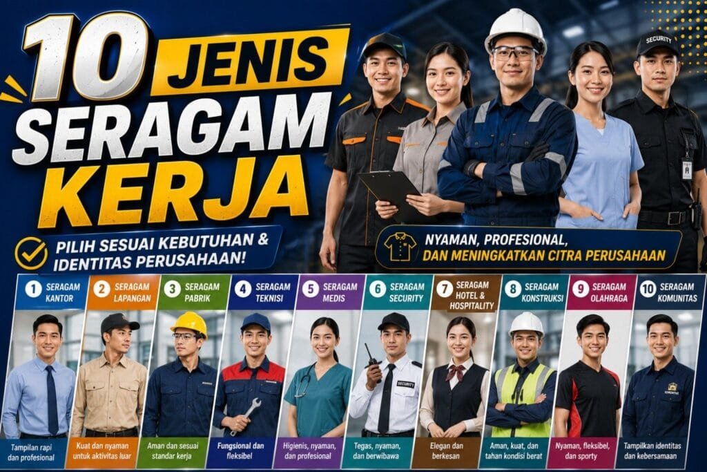 10 Jenis Seragam Kerja - Konveksi Seragam Kerja - Konveksi Seragam