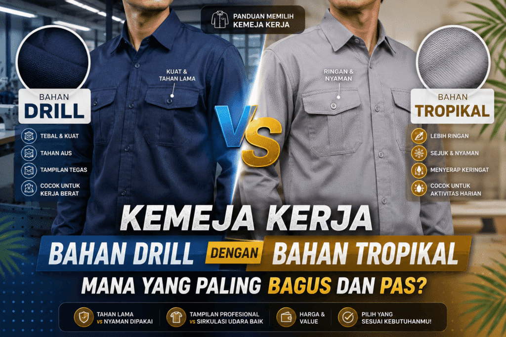 Konveksi Kemeja Kerja - Konveksi Seragam - Konveksi Bandung
