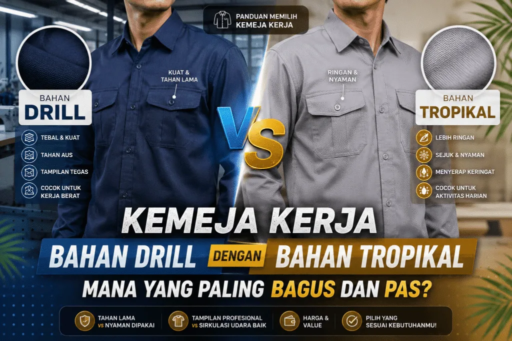 Konveksi Kemeja Kerja - Konveksi Seragam - Konveksi Bandung