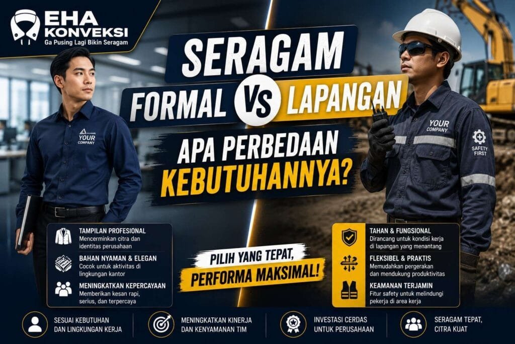 Seragam Formal vs Seragam Lapangan - Konveksi Seragam Kerja