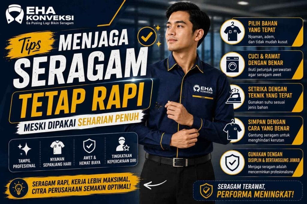 Menjaga Seragam Tetap Rapi - Konveksi Seragam