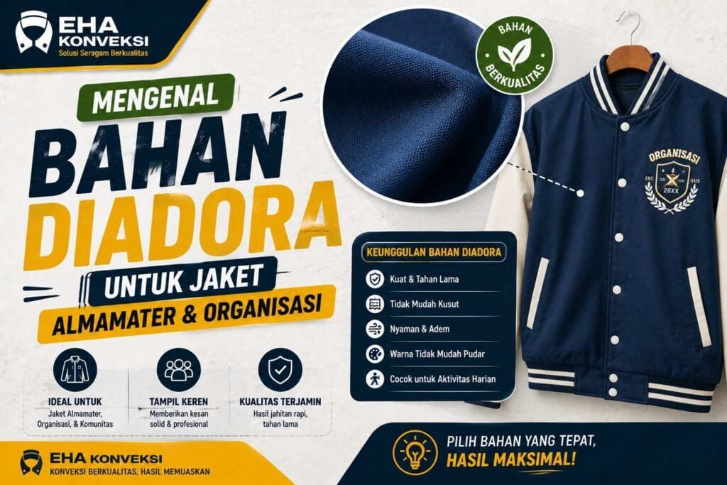 Bahan Diadora untuk Jaket - Konveksi Jaket