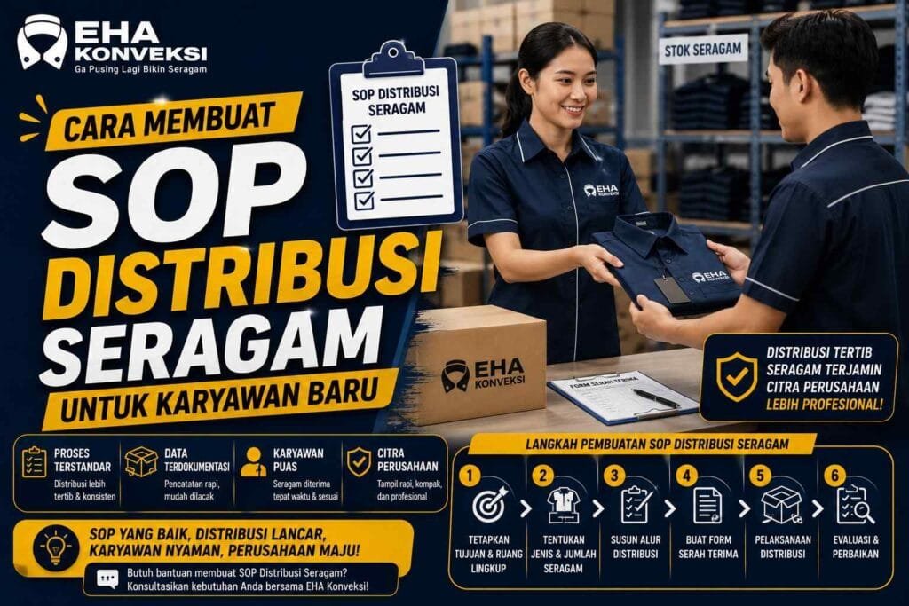 Cara Membuat SOP Distribusi Seragam untuk Karyawan Baru - Konveksi Seragam