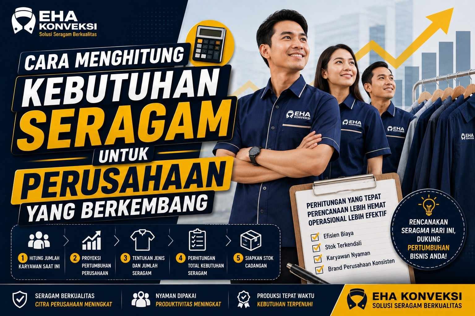 Cara Menghitung Kebutuhan Seragam - Konveksi Seragam