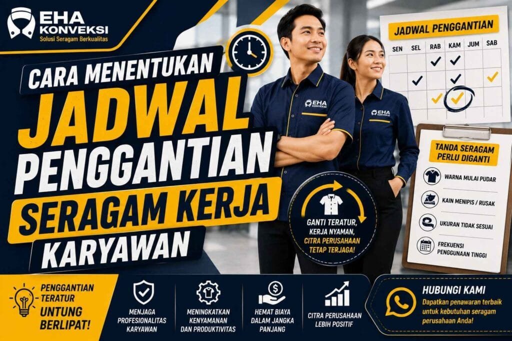 Jadwal Penggantian Seragam Kerja Karyawan - Konveksi Seragam