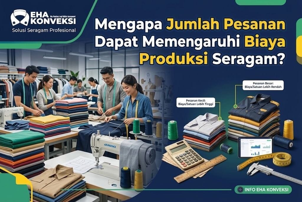 Jumlah Pesanan Memengaruhi Biaya Produksi Seragam (1) - Konveksi Seragam