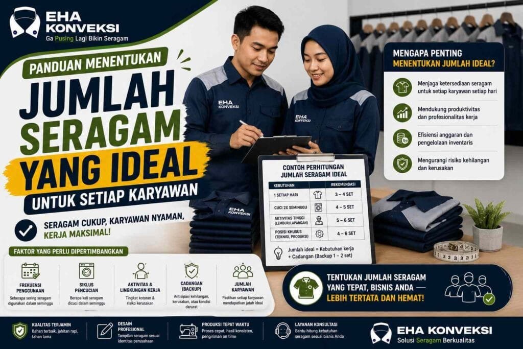 Jumlah Seragam Yang Ideal - Konveksi Seragam