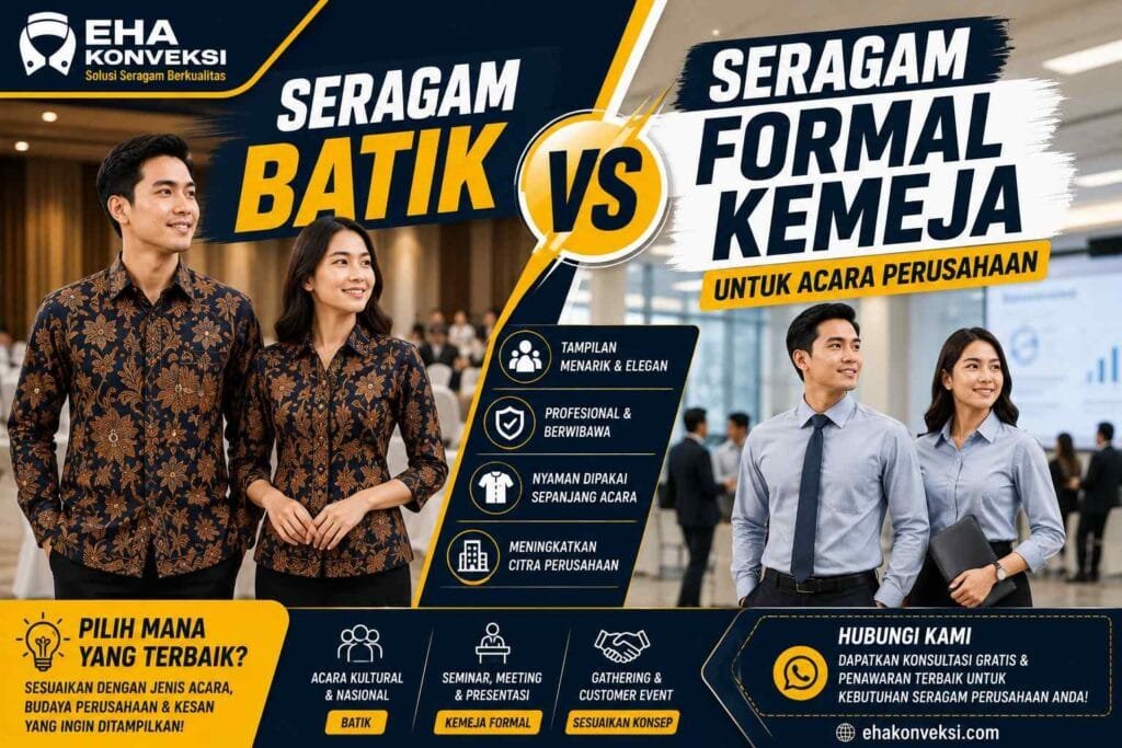 Seragam Batik vs Seragam Formal Kemeja - Konveksi Seragam