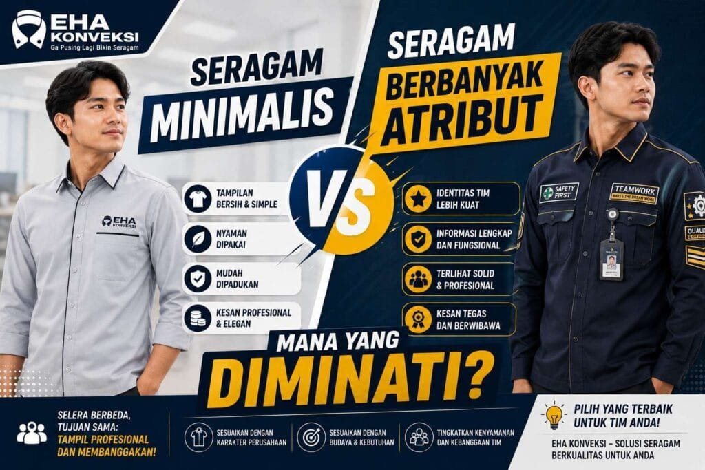 Seragam Minimalis vs Seragam Berbanyak Atribut - Konveksi Seragam