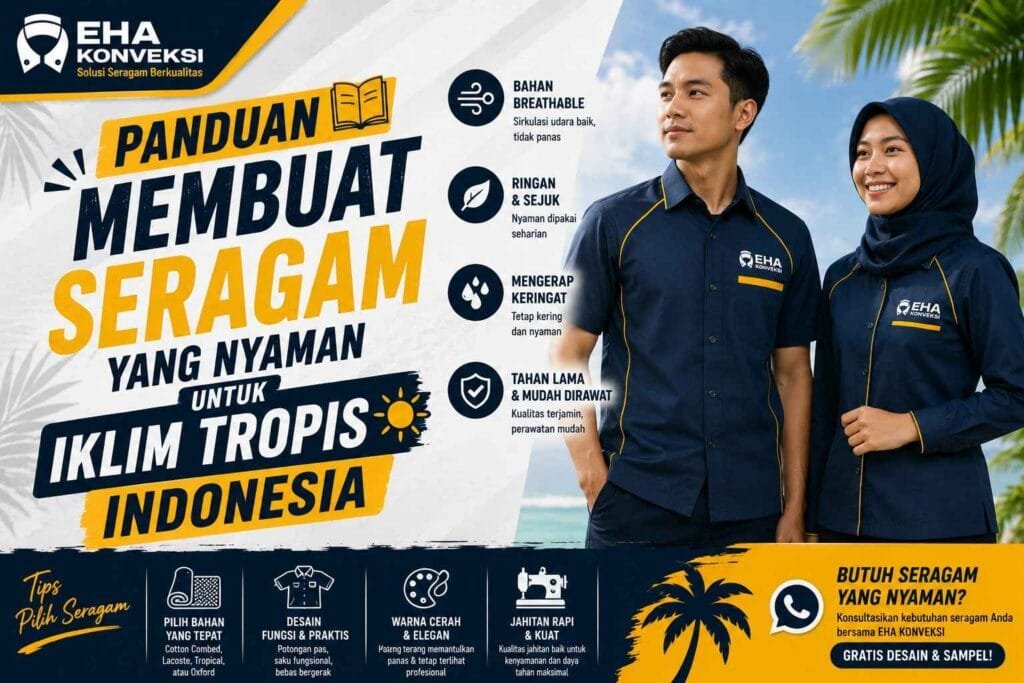 Seragam Nyaman untuk Iklim Tropis - Konveksi Seragam