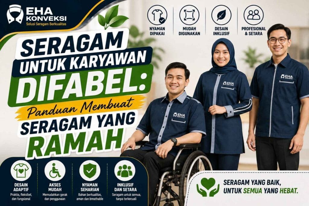 Seragam untuk Karyawan Difabel Panduan Membuat Seragam yang Ramah - Konveksi Seragam