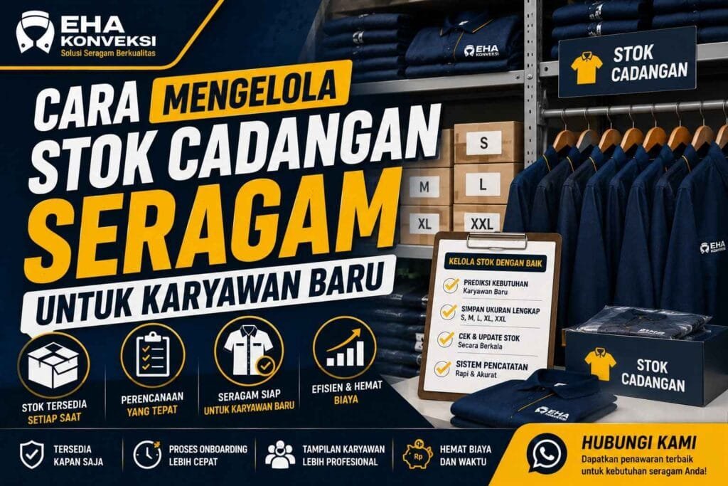 Stok Cadangan Seragam untuk Karyawan Baru - Konveksi Seragam