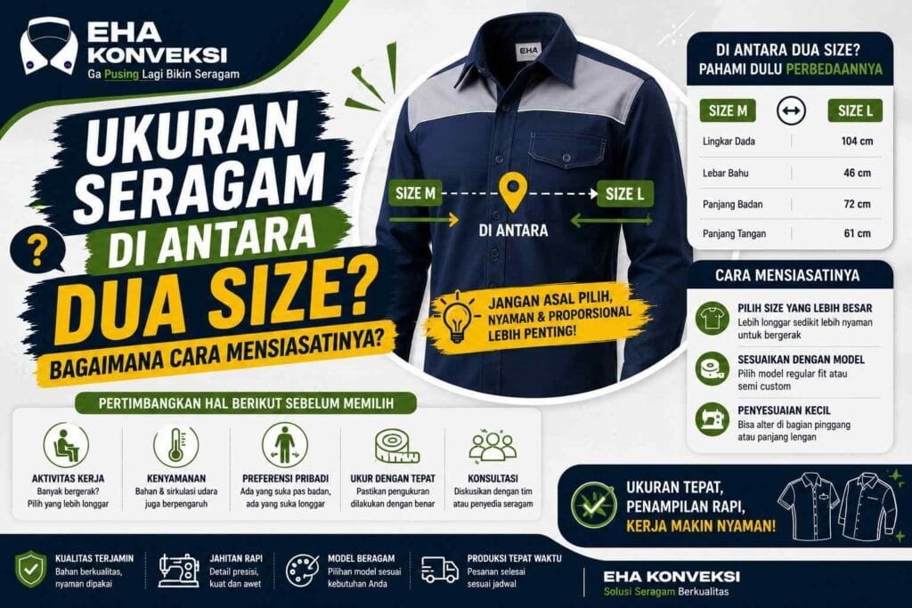 Ukuran Seragam di Antara Dua Size - Konveksi Seragam