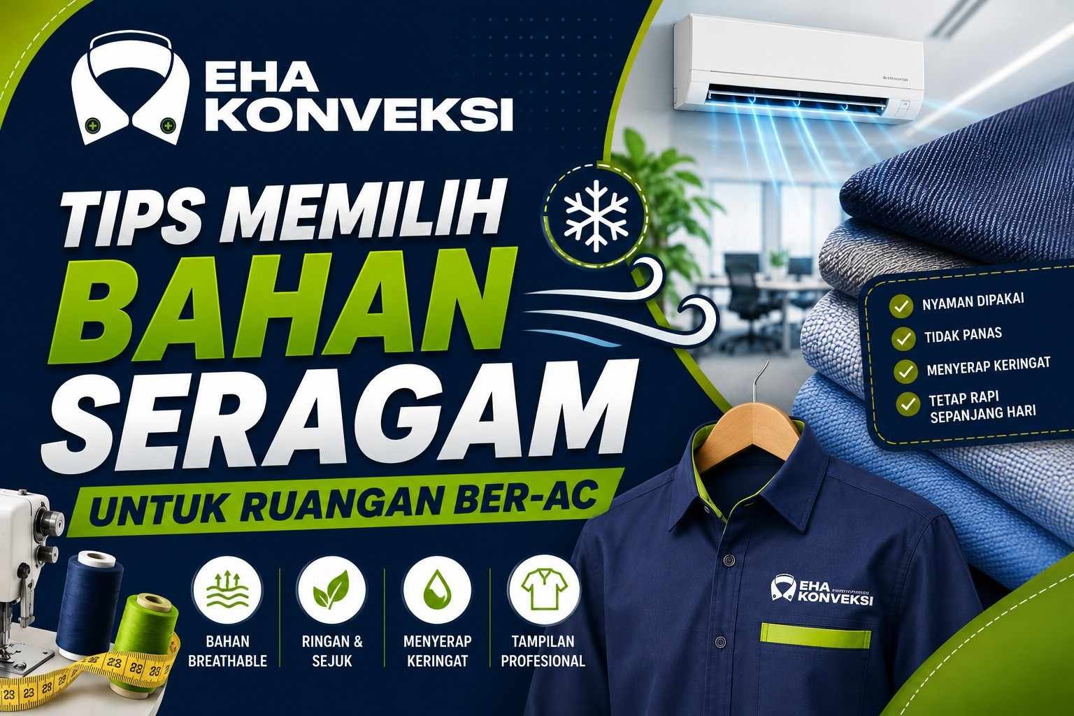 bahan seragam untuk ruangan ber-AC - Konveksi Seragam