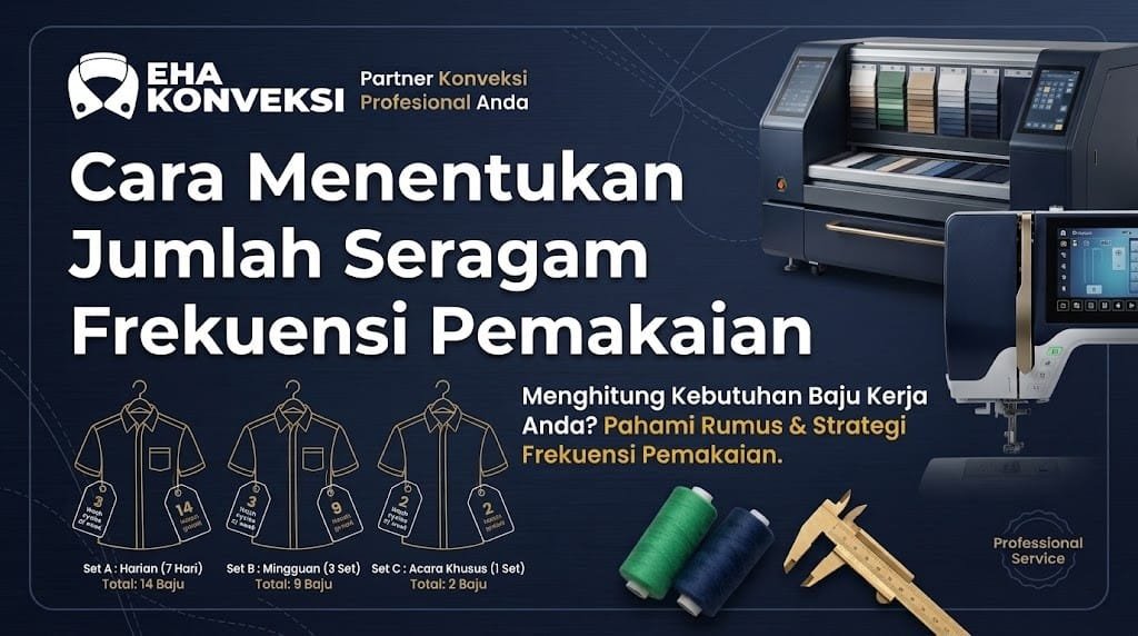 jumlah seragam berdasarkan frekuensi pemakaian - Konveksi Seragam