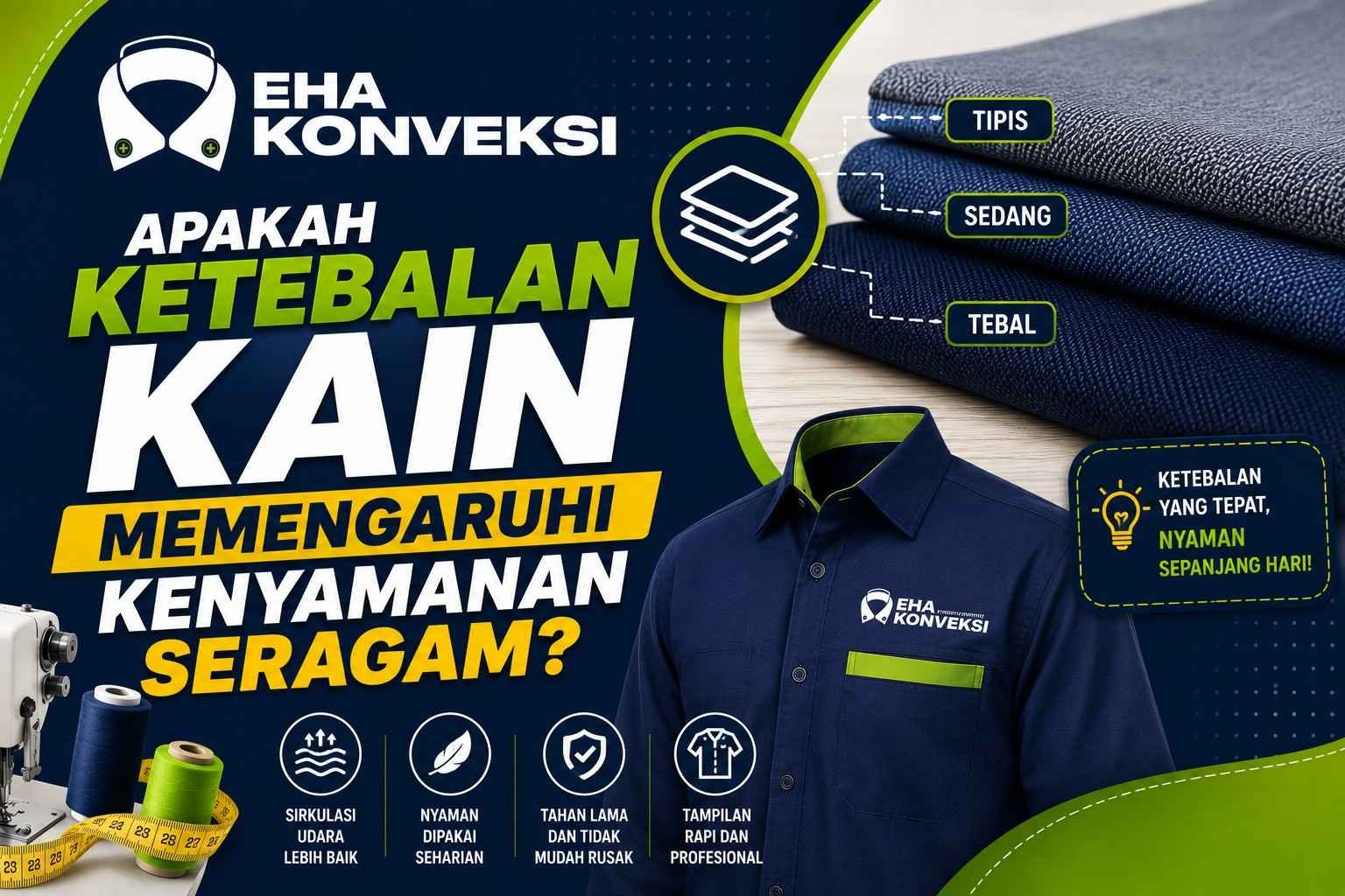 ketebalan kain seragam - Konveksi Seragam