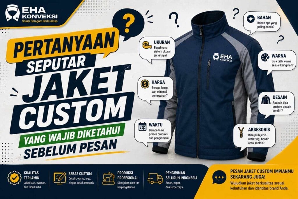 pertanyaan sebelum pesan jaket - Konveksi Jaket