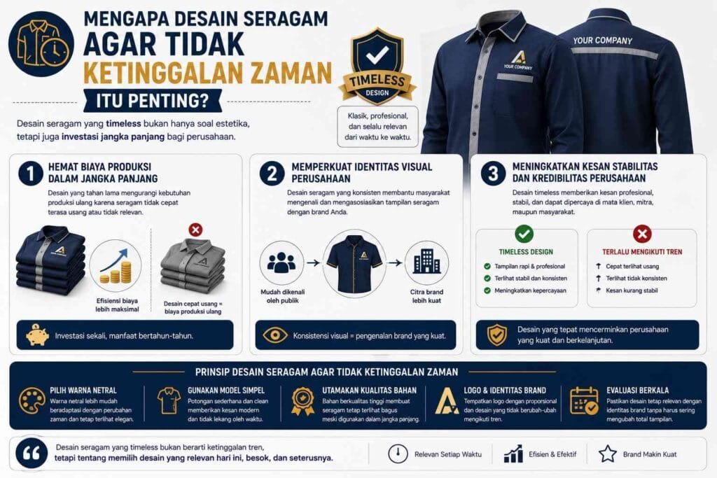 tips desain seragam agar tidak ketinggalan zaman - Konveksi Seragam