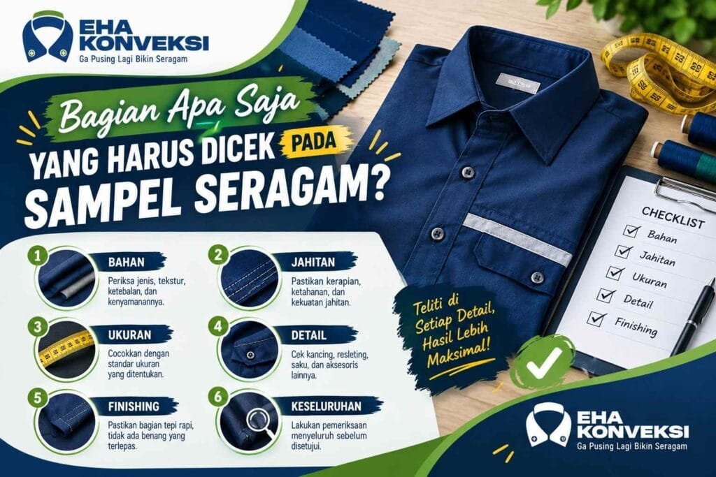 Bagian yang Harus Dicek pada Sampel Seragam - Konveksi Seragam