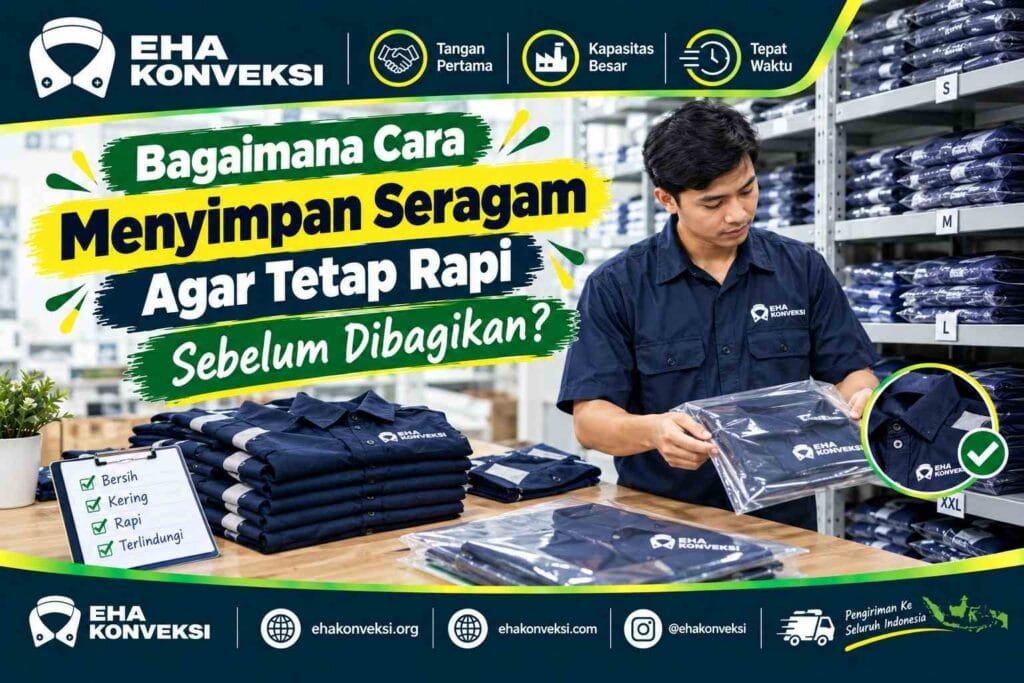 Cara Menyimpan Seragam Agar Tetap Rapi - Konveksi Seragam