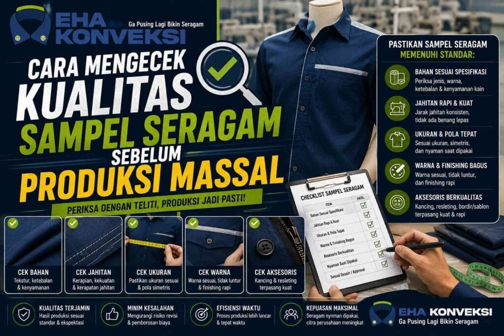 Kualitas Sampel Seragam - Konveksi Seragam