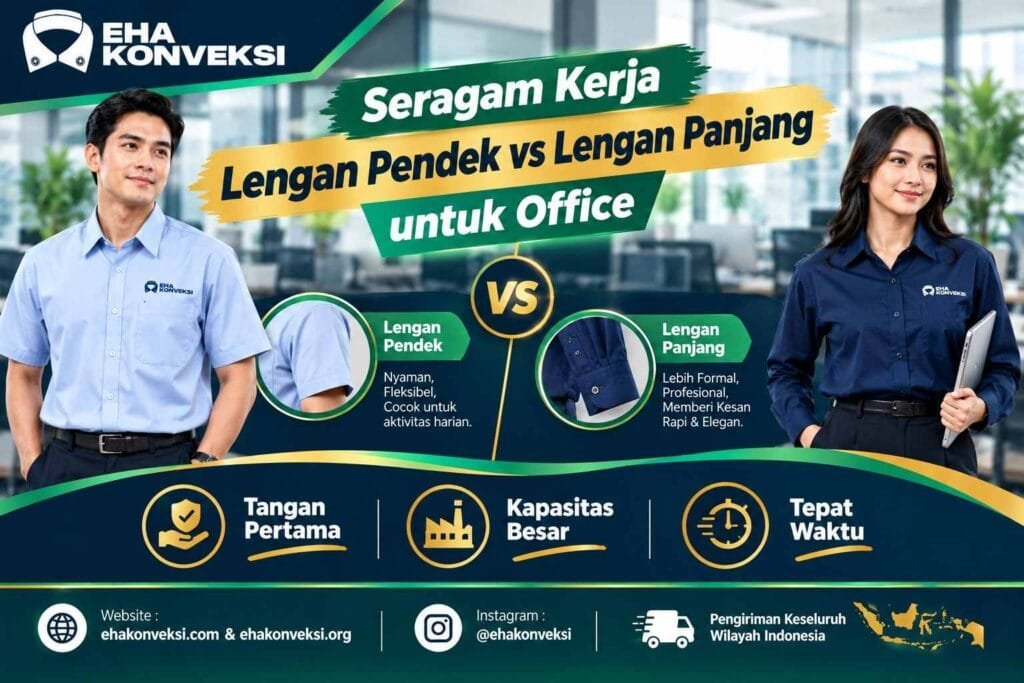 Lengan Pendek vs Lengan Panjang - Konveksi Seragam