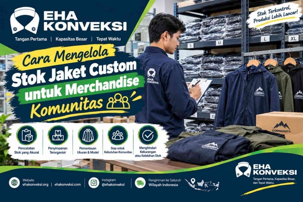 Mengelola Stok Jaket Custom - Konveksi Jaket