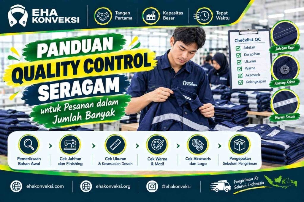 Quality Control Seragam Pesanan Banyak - Konveksi Seragam