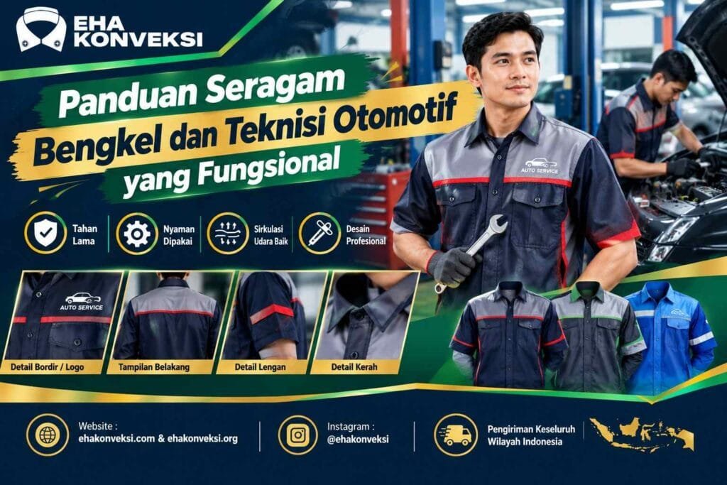 Seragam Bengkel dan Teknisi Otomotif - Konveksi Seragam