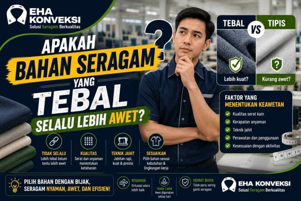 bahan seragam tebal lebih awet - Konveksi Seragam