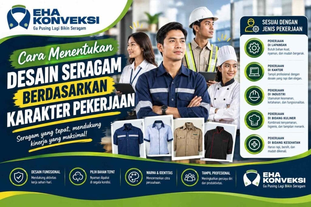 Desain Seragam Berdasarkan Karakter Pekerjaan - Konveksi Seragam
