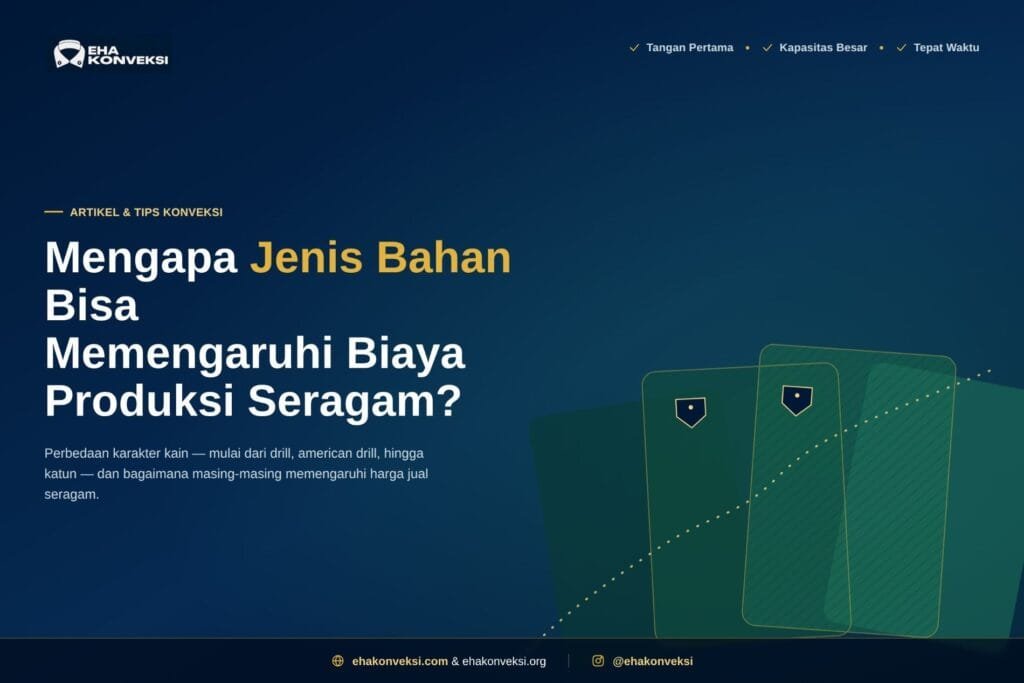 jenis bahan memengaruhi biaya produksi seragam