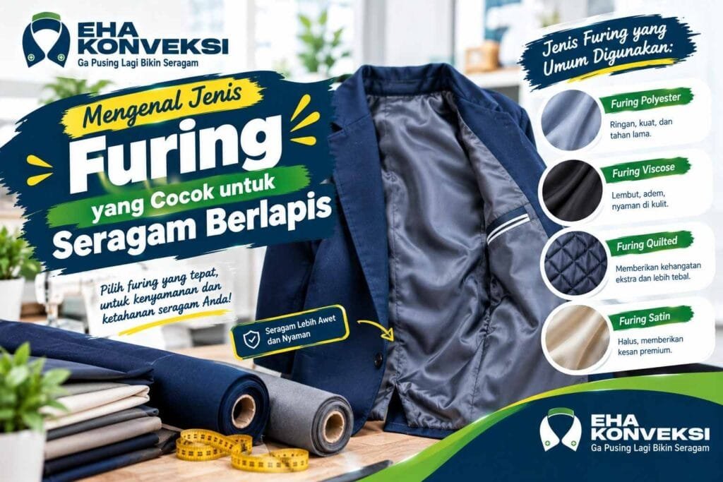 Jenis Furing untuk Seragam Berlapis - Konveksi Seragam