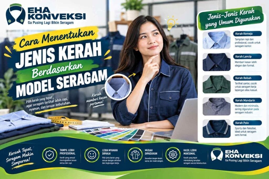 jenis kerah berdasarkan model seragam - Konveksi Seragam