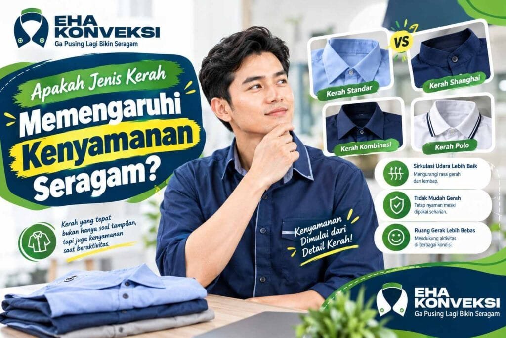 jenis kerah memengaruhi kenyamanan seragam - Konveksi Seragam