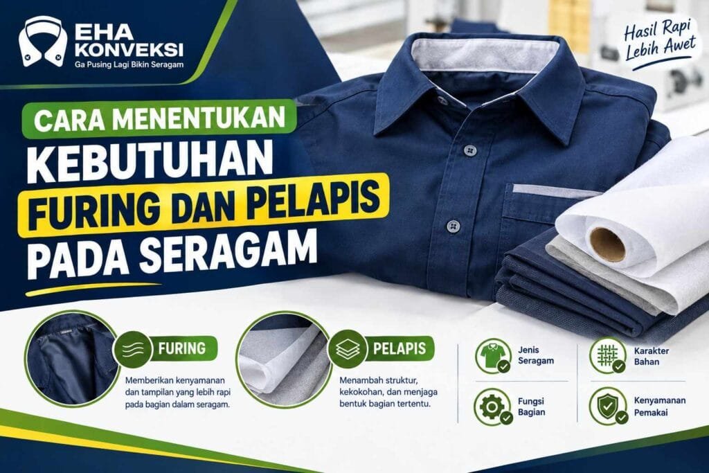 Kebutuhan Furing dan Pelapis pada Seragam - Konveksi Seragam