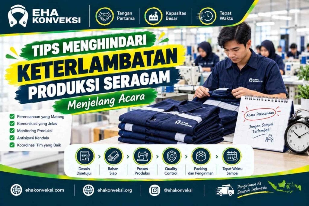 menghindari keterlambatan produksi seragam - Konveksi Seragam