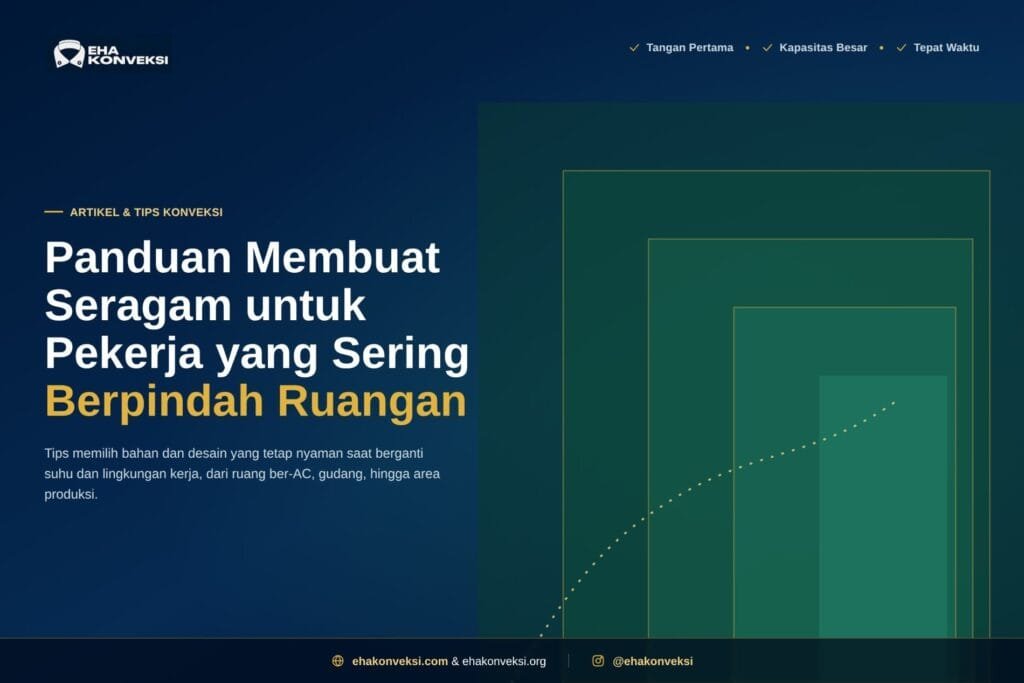 seragam untuk pekerja yang sering berpindah ruangan
