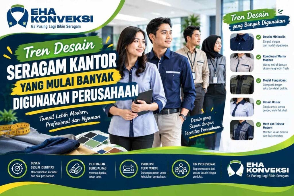 Tren Desain Seragam Kantor - Konveksi Seragam