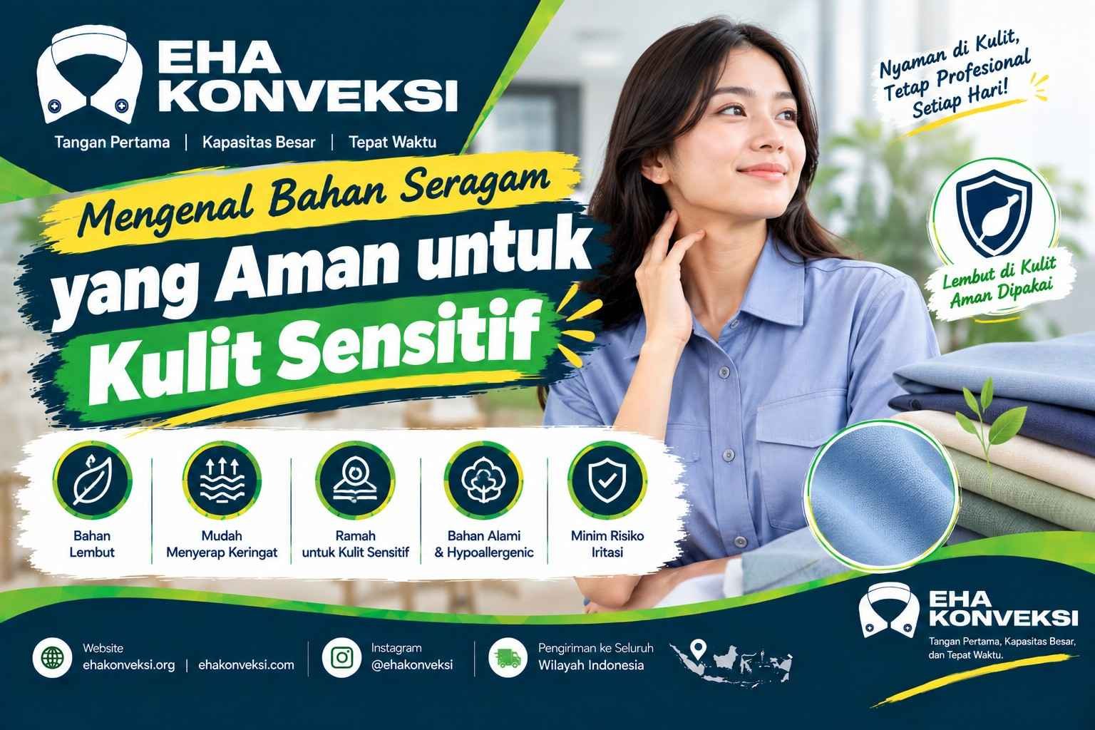 bahan seragam untuk kulit sensitif - Konveksi Seragam