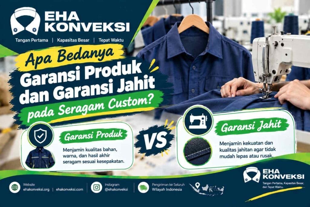 garansi produk dan garansi jahit - Konveksi Seragam